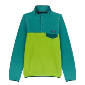PATAGONIA XS Synchilla 1/4 Snap Pullover Fleece Teal Green